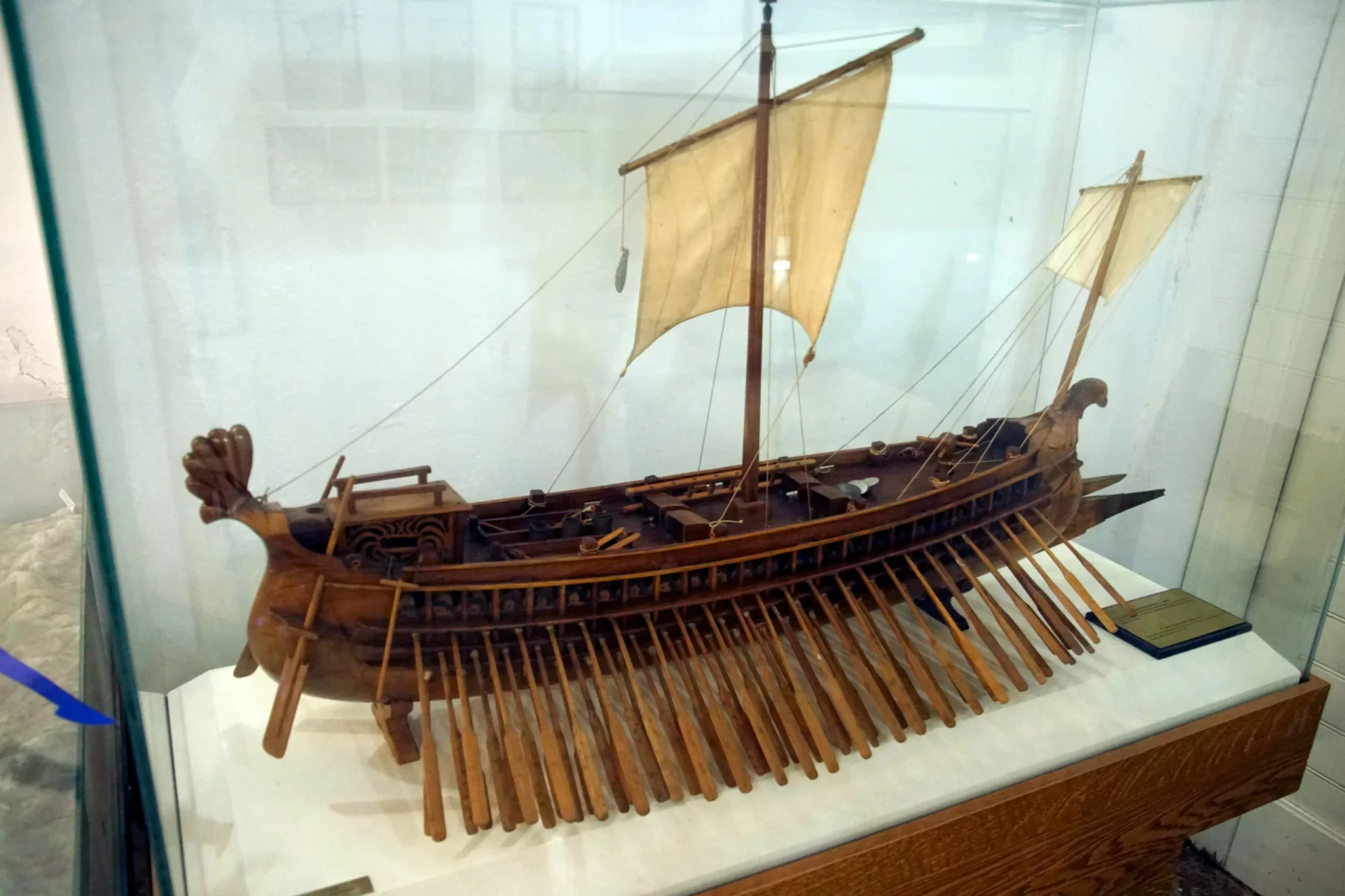 A Roman boat, the trireme