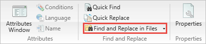 Find and Replace in Files window button - madcap flare