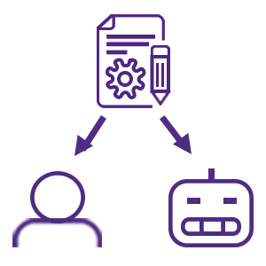 Technical writing and AI icon